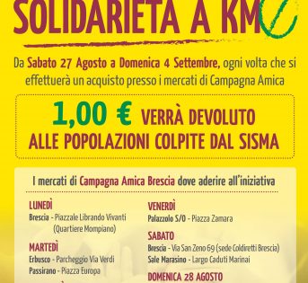 A Brescia scatta la solidarietà a km zero