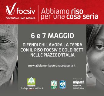 Il riso Focsiv arriva nei mercati di Campagna Amica