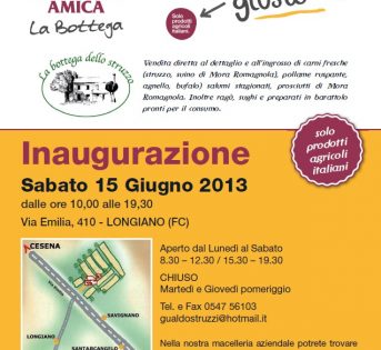 Apre a Longiano la “Bottega dello Struzzo”