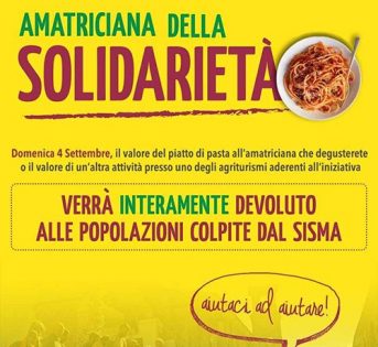 Amatriciana solidale a Pavia