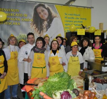 Cooking show nel mercato di Campagna Amica di Pescara