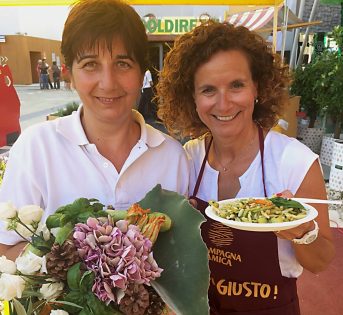 Casarecce con zucchine trombette e pesto ligure