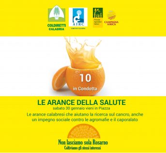 Il 30 gennaio arrivano in piazza le arance della salute