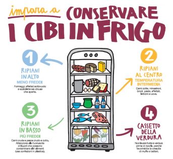 Sicurezza alimentare: ecco come conservare i cibi in frigo