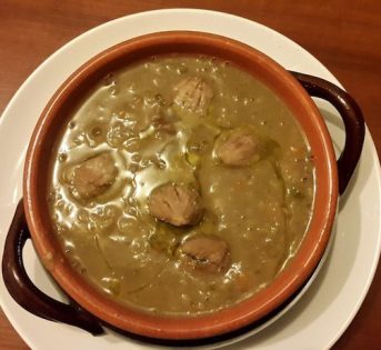 Zuppa di ceci e castagne