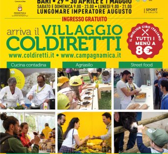 Bari, arriva il Villaggio Coldiretti