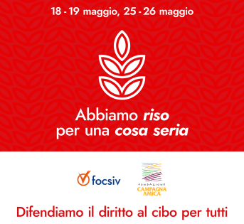 Focsiv, il riso solidale arriva nei mercati di Campagna Amica