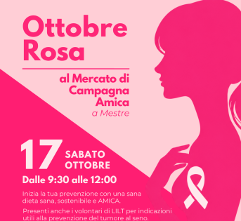 COLDIRETTI VENEZIA: PREVENZIONE E SANI STILI DI VITA, SABATO 17 OTTOBRE A MESTRE, L’EVENTO INFORMATIVO DI CAMPAGNA AMICA CON DONNE COLDIRETTI VENEZIA